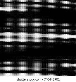 Spotted black and white grunge vector line background. Abstract halftone illustration background. Grunge grid polka dot background pattern