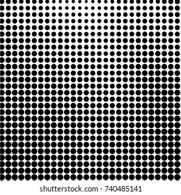 Spotted black and white grunge vector line background. Abstract halftone illustration background. Grunge grid polka dot background pattern