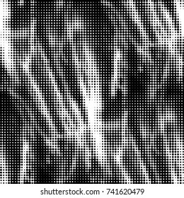 Spotted black and white grunge vector line background. Abstract halftone illustration background. Grunge grid polka dot background pattern