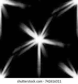 Spotted black and white grunge vector line background. Abstract halftone illustration background. Grunge grid polka dot background pattern