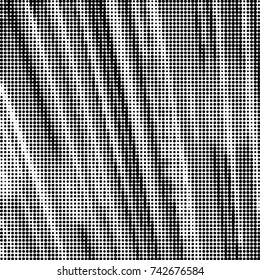 Spotted black and white grunge vector line background. Abstract halftone illustration background. Grunge grid polka dot background pattern