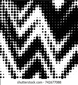 Spotted black and white grunge vector line background. Abstract halftone illustration background. Grunge grid polka dot background pattern