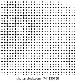 Spotted black and white grunge vector line background. Abstract halftone illustration background. Grunge grid polka dot background pattern