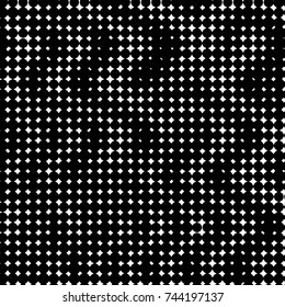 Spotted black and white grunge vector line background. Abstract halftone illustration background. Grunge grid polka dot background pattern