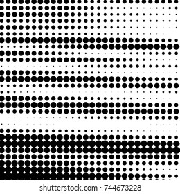 Spotted black and white grunge vector line background. Abstract halftone illustration background. Grunge grid polka dot background pattern