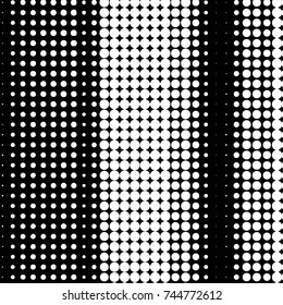 Spotted black and white grunge vector line background. Abstract halftone illustration background. Grunge grid polka dot background pattern