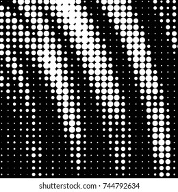 Spotted black and white grunge vector line background. Abstract halftone illustration background. Grunge grid polka dot background pattern