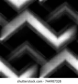 Spotted black and white grunge vector line background. Abstract halftone illustration background. Grunge grid polka dot background pattern