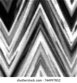 Spotted black and white grunge vector line background. Abstract halftone illustration background. Grunge grid polka dot background pattern