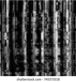 Spotted black and white grunge vector line background. Abstract halftone illustration background. Grunge grid polka dot background pattern