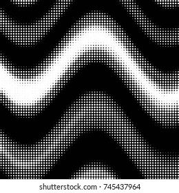 Spotted black and white grunge vector line background. Abstract halftone illustration background. Grunge grid polka dot background pattern
