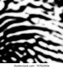 Spotted black and white grunge vector line background. Abstract halftone illustration background. Grunge grid polka dot background pattern