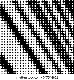 Spotted black and white grunge vector line background. Abstract halftone illustration background. Grunge grid polka dot background pattern