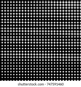 Spotted black and white grunge vector line background. Abstract halftone illustration background. Grunge grid polka dot background pattern