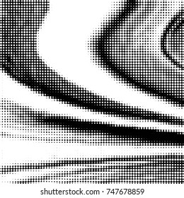 Spotted black and white grunge vector line background. Abstract halftone illustration background. Grunge grid polka dot background pattern
