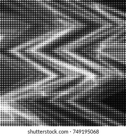 Spotted black and white grunge vector line background. Abstract halftone illustration background. Grunge grid polka dot background pattern