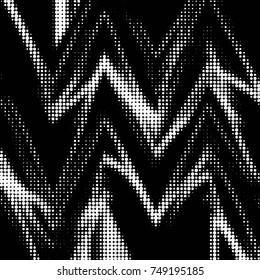 Spotted black and white grunge vector line background. Abstract halftone illustration background. Grunge grid polka dot background pattern