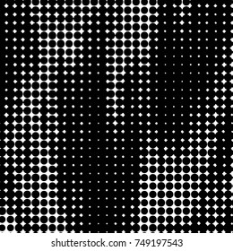 Spotted black and white grunge vector line background. Abstract halftone illustration background. Grunge grid polka dot background pattern
