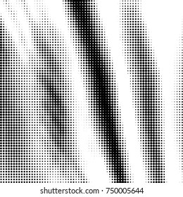 Spotted black and white grunge vector line background. Abstract halftone illustration background. Grunge grid polka dot background pattern