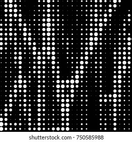 Spotted black and white grunge vector line background. Abstract halftone illustration background. Grunge grid polka dot background pattern