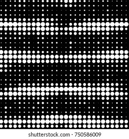 Spotted black and white grunge vector line background. Abstract halftone illustration background. Grunge grid polka dot background pattern