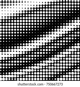 Spotted black and white grunge vector line background. Abstract halftone illustration background. Grunge grid polka dot background pattern