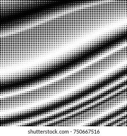 Spotted black and white grunge vector line background. Abstract halftone illustration background. Grunge grid polka dot background pattern