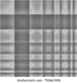 Spotted black and white grunge vector line background. Abstract halftone illustration background. Grunge grid polka dot background pattern