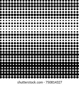 Spotted black and white grunge vector line background. Abstract halftone illustration background. Grunge grid polka dot background pattern