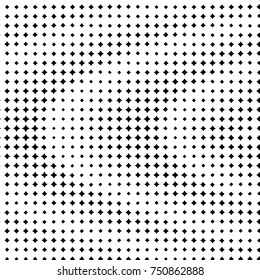 Spotted black and white grunge vector line background. Abstract halftone illustration background. Grunge grid polka dot background pattern