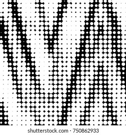 Spotted black and white grunge vector line background. Abstract halftone illustration background. Grunge grid polka dot background pattern
