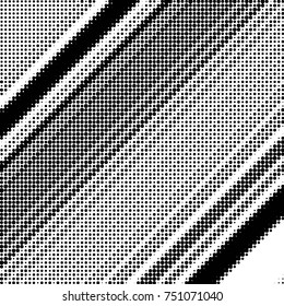 Spotted black and white grunge vector line background. Abstract halftone illustration background. Grunge grid polka dot background pattern