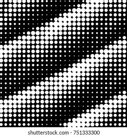 Spotted black and white grunge vector line background. Abstract halftone illustration background. Grunge grid polka dot background pattern