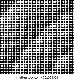 Spotted black and white grunge vector line background. Abstract halftone illustration background. Grunge grid polka dot background pattern