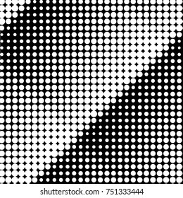 Spotted black and white grunge vector line background. Abstract halftone illustration background. Grunge grid polka dot background pattern