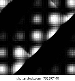 Spotted black and white grunge vector line background. Abstract halftone illustration background. Grunge grid polka dot background pattern