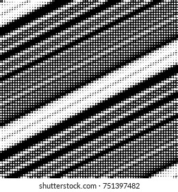 Spotted black and white grunge vector line background. Abstract halftone illustration background. Grunge grid polka dot background pattern