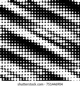 Spotted black and white grunge vector line background. Abstract halftone illustration background. Grunge grid polka dot background pattern