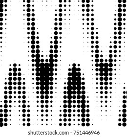 Spotted black and white grunge vector line background. Abstract halftone illustration background. Grunge grid polka dot background pattern