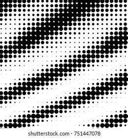Spotted black and white grunge vector line background. Abstract halftone illustration background. Grunge grid polka dot background pattern
