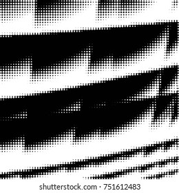 Spotted black and white grunge vector line background. Abstract halftone illustration background. Grunge grid polka dot background pattern
