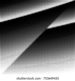 Spotted black and white grunge vector line background. Abstract halftone illustration background. Grunge grid polka dot background pattern

