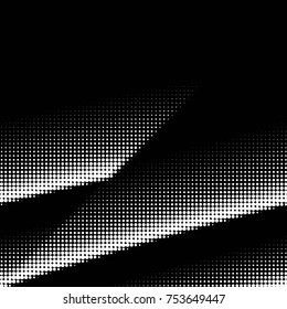 Spotted black and white grunge vector line background. Abstract halftone illustration background. Grunge grid polka dot background pattern
