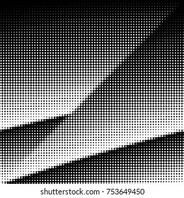 Spotted black and white grunge vector line background. Abstract halftone illustration background. Grunge grid polka dot background pattern
