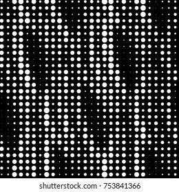 Spotted black and white grunge vector line background. Abstract halftone illustration background. Grunge grid polka dot background pattern

