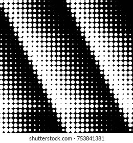 Spotted black and white grunge vector line background. Abstract halftone illustration background. Grunge grid polka dot background pattern
