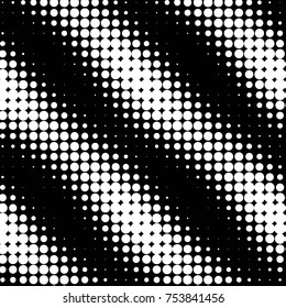 Spotted black and white grunge vector line background. Abstract halftone illustration background. Grunge grid polka dot background pattern
