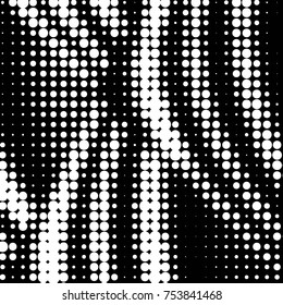 Spotted black and white grunge vector line background. Abstract halftone illustration background. Grunge grid polka dot background pattern
