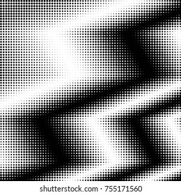 Spotted black and white grunge vector line background. Abstract halftone illustration background. Grunge grid polka dot background pattern
