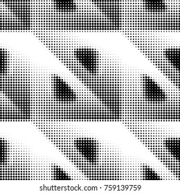 Spotted black and white grunge vector line background. Abstract halftone illustration background. Grunge grid polka dot background pattern